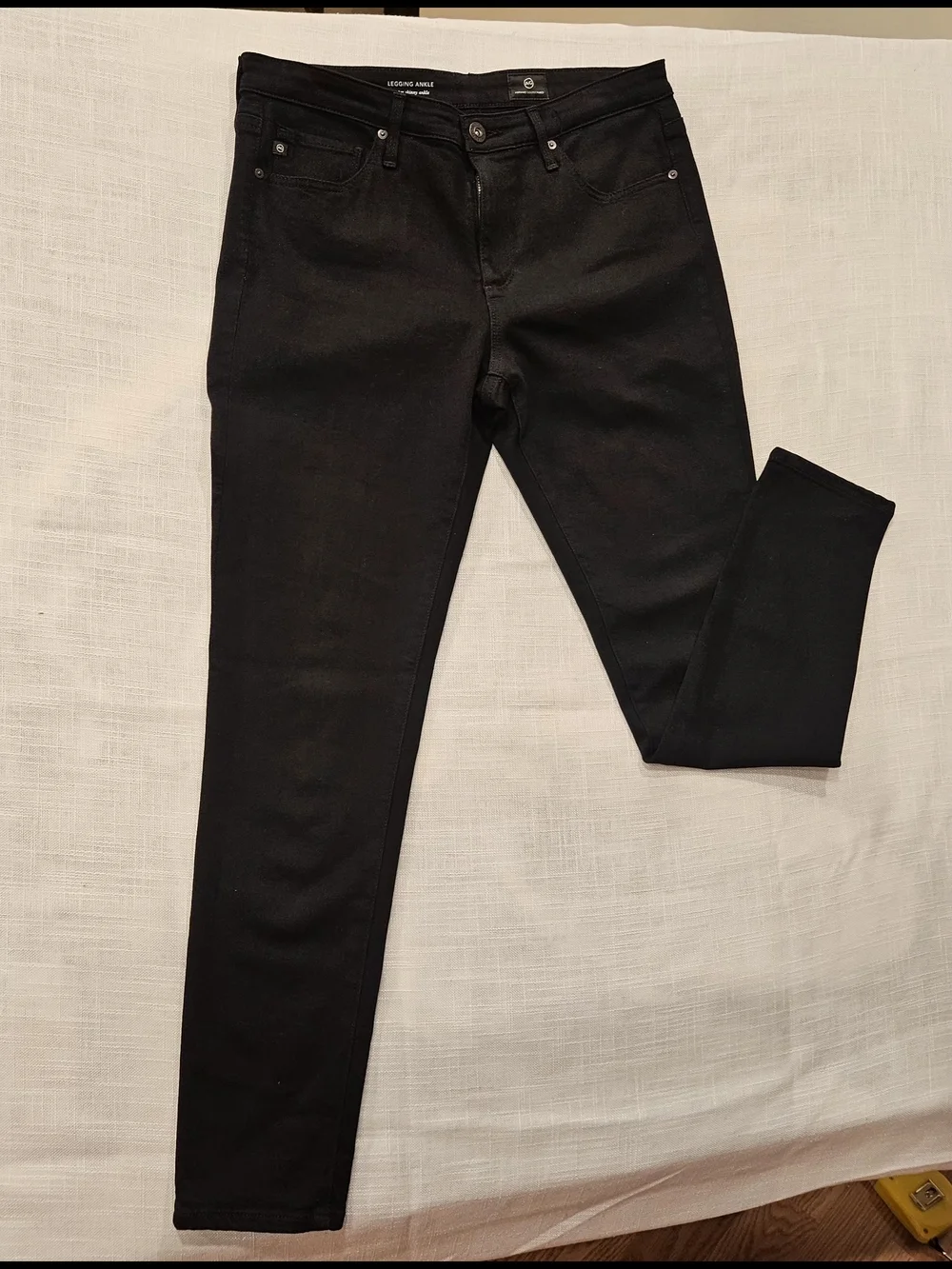 AG Adriano Goldschmied Legging Ankle Super Skinny Jeans Black Women’s Size 29R - Picture 7 of 13